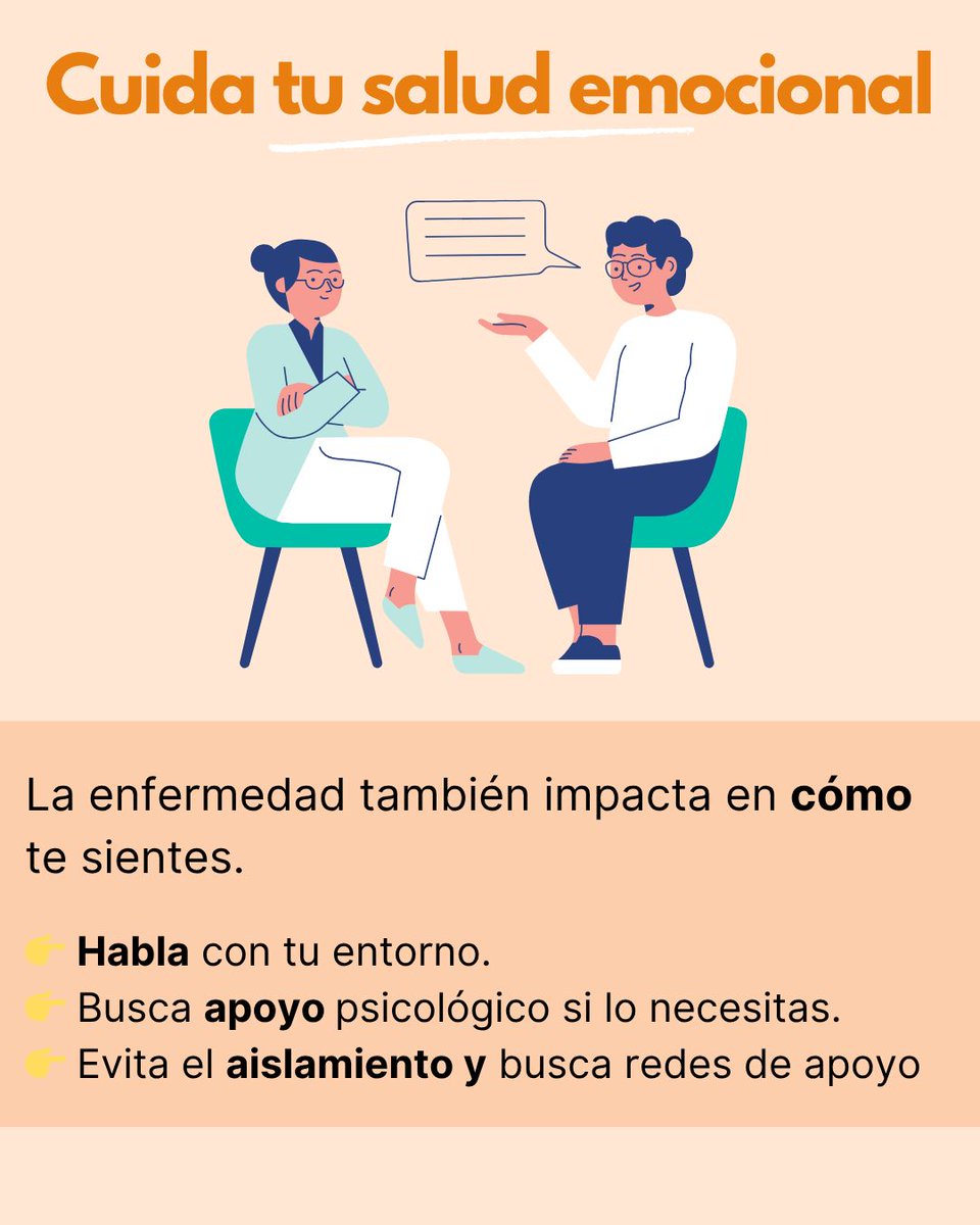 GuiaSalud's tweet image. ¿Cómo convivir con la artritis psoriásica?
👉Esta enfermedad puede afectar a tus articulaciones, tu piel y también a tu estado de ánimo.
💚Pero con el tratamiento adecuado y algunos cuidados diarios es posible mejorar tu calidad de vida.
Consulta la guía buff.ly/N0mmlpK