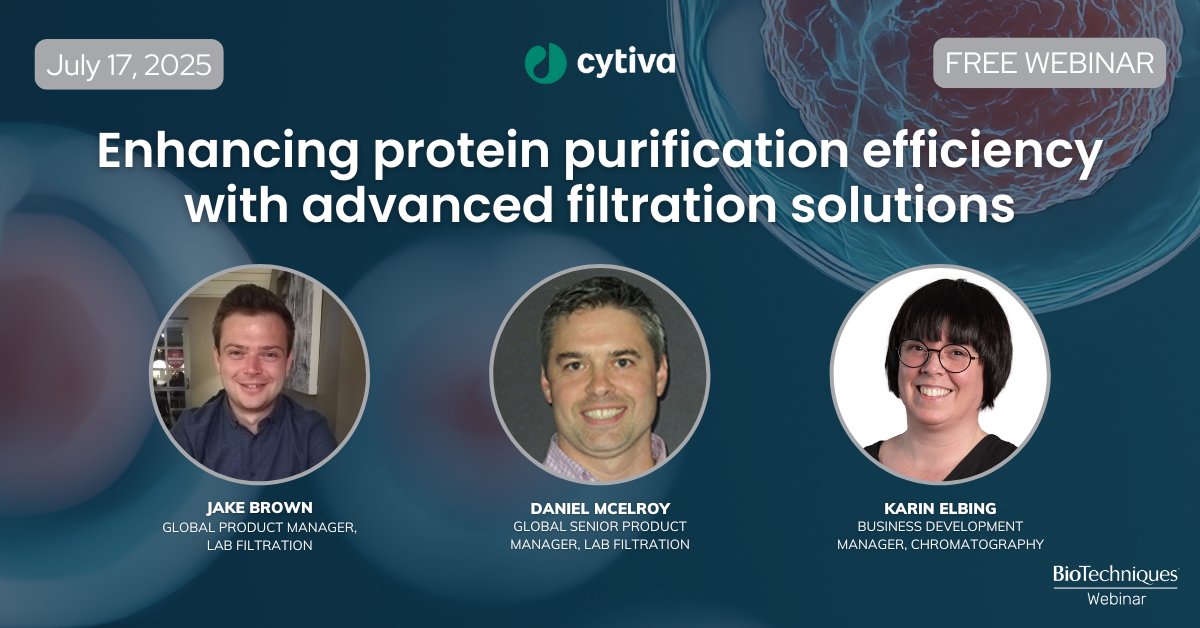 MyBioTechniques's tweet image. Did you miss the live event?
Watch our protein purification webinar on demand and master your filtration techniques!
Watch now! >>> hubs.ly/Q03t_bTL0