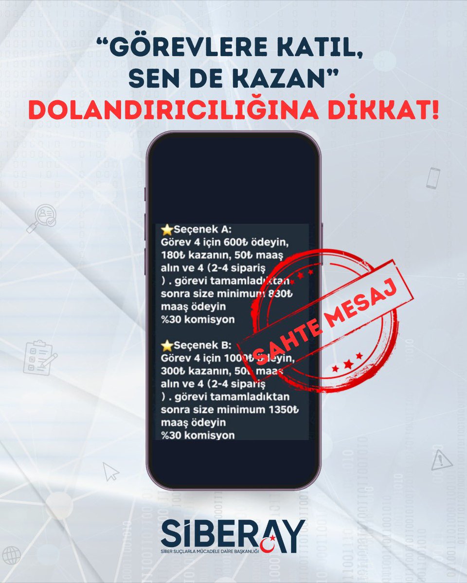 🔗Telefonda kendisini Vali, Kaymakam veya  çeşitli kamu görevleri adı altında tanıtan kişilere itibar etmeyiniz!Hiçbir kamu görevlisi sizi telefonla arayarak bağış adı altında sizden para veya başkaca yardımlar talep etmez.
