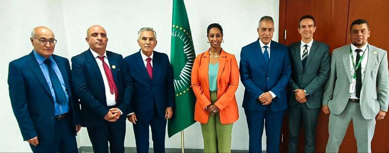 Our Director, Mrs. Dagmawit Moges, had a meaningful exchange with Mr. Ahmed Tajouri, Executive Secretary of the North Africa Regional Capability—an opportunity to reflect on #AUPeaceFund progress in disbursement windows and capacity-building efforts to empower RECs and RMs.

1/2