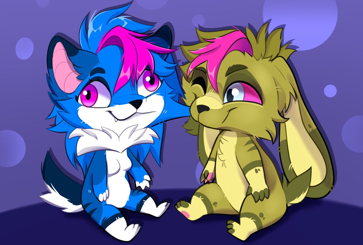 The love bite of 87 -
#Artfight Attack on <a href="/_SpringyCharna_/">Springus_charna</a> ! 
Hope you like it :&gt;