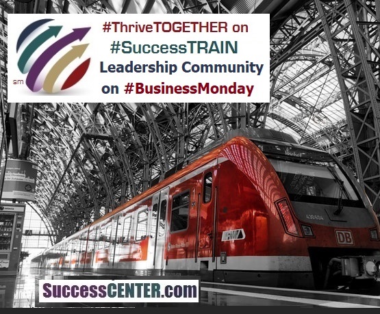 MySuccessTRAIN's tweet image. Get on Board ...
#SuccessTRAIN #BusinessMonday
with Your #BusinessTips
Free & All about #Business
The purpose is to help Business Leaders,
Small Businesses and #Startup to network and
#ThriveTOGETHER
SuccessCENTER.com
#MondayMotivation for #B2B