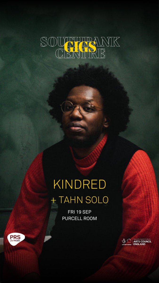 Good Morning!
I’ll be at the Southbank Centre on September 19th.
An incredibly rare full band performance

You do not want to miss! 🫡

For tickets southbankcentre.co.uk/whats-on/kindr…