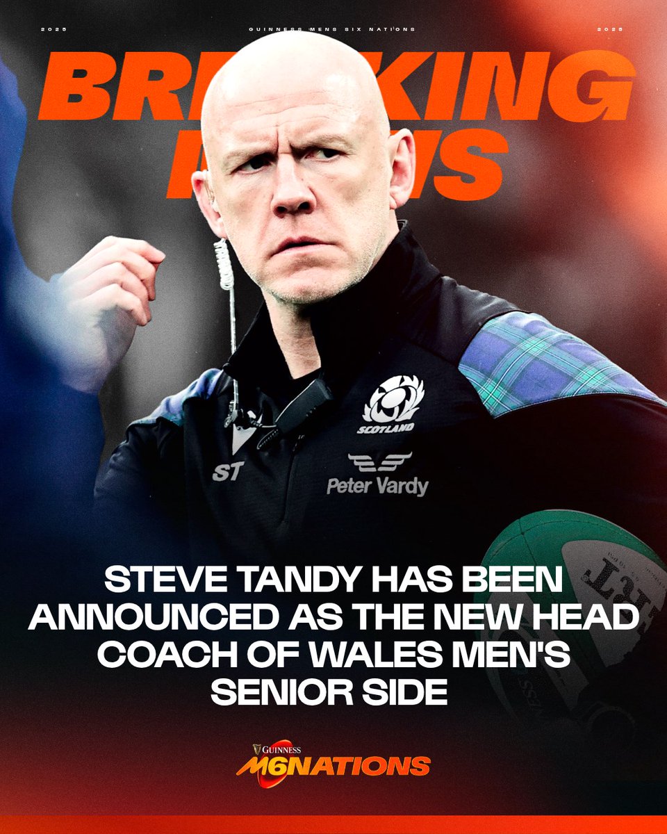 SixNationsRugby's tweet image. ๐ด๓ ง๓ ข๓ ท๓ ฌ๓ ณ๓ ฟ @WelshRugbyUnion have named Steve Tandy as the new Head Coach of Wales menโs national team
๐๏ธ tinyurl.com/3kdrrvs4
#GuinnessM6N