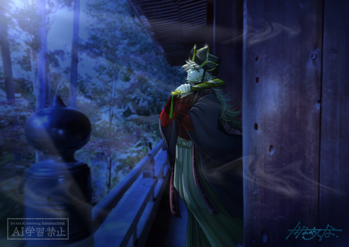 etapara_garden's tweet image. 月下の極楽教寺院にて。
At the Paradise Temple under the moon. #万世極楽教 #童磨 #douma