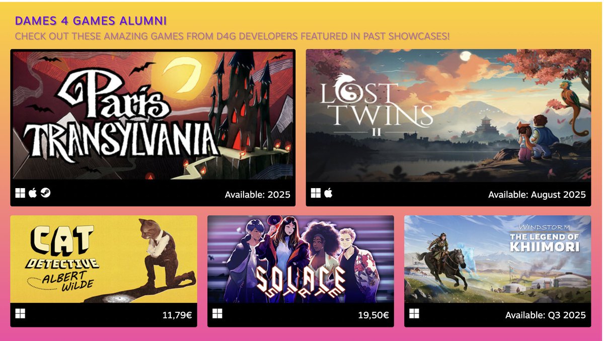 beyond_hills's tweet image. Cat Detective Albert Wilde ๐พ ๐ผ
is a part of @Dames4Games Steam Event.. ๐
Check out this selection.. ๐คฉ