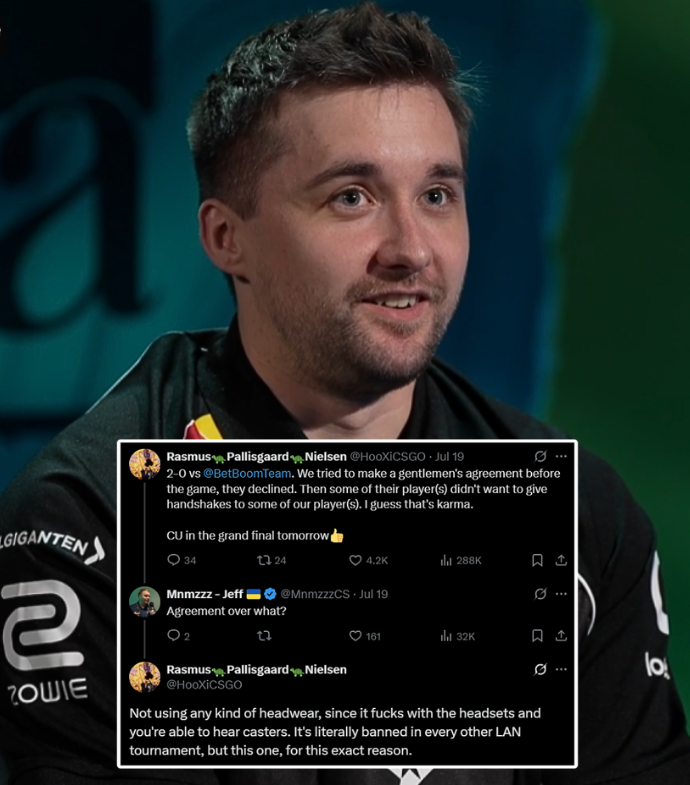 Ozzny_CS2's tweet photo. Magnojez responded to HooXi &amp; explained why he didn't shake hands with Stavn ‼️ https://t.co/hARsa9ZcV2