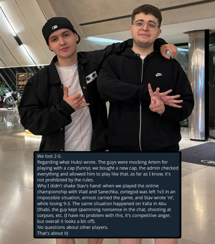 Ozzny_CS2's tweet photo. Magnojez responded to HooXi &amp; explained why he didn't shake hands with Stavn ‼️ https://t.co/hARsa9ZcV2
