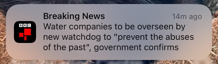 LeeDavidEvansUK's tweet image. We cannot carry on with government by quango and watchdog, always hoping for better and always being disappointed.
Water companies should be allowed to fail and the error of privatisation - in a market where no competition is possible - should be reversed.