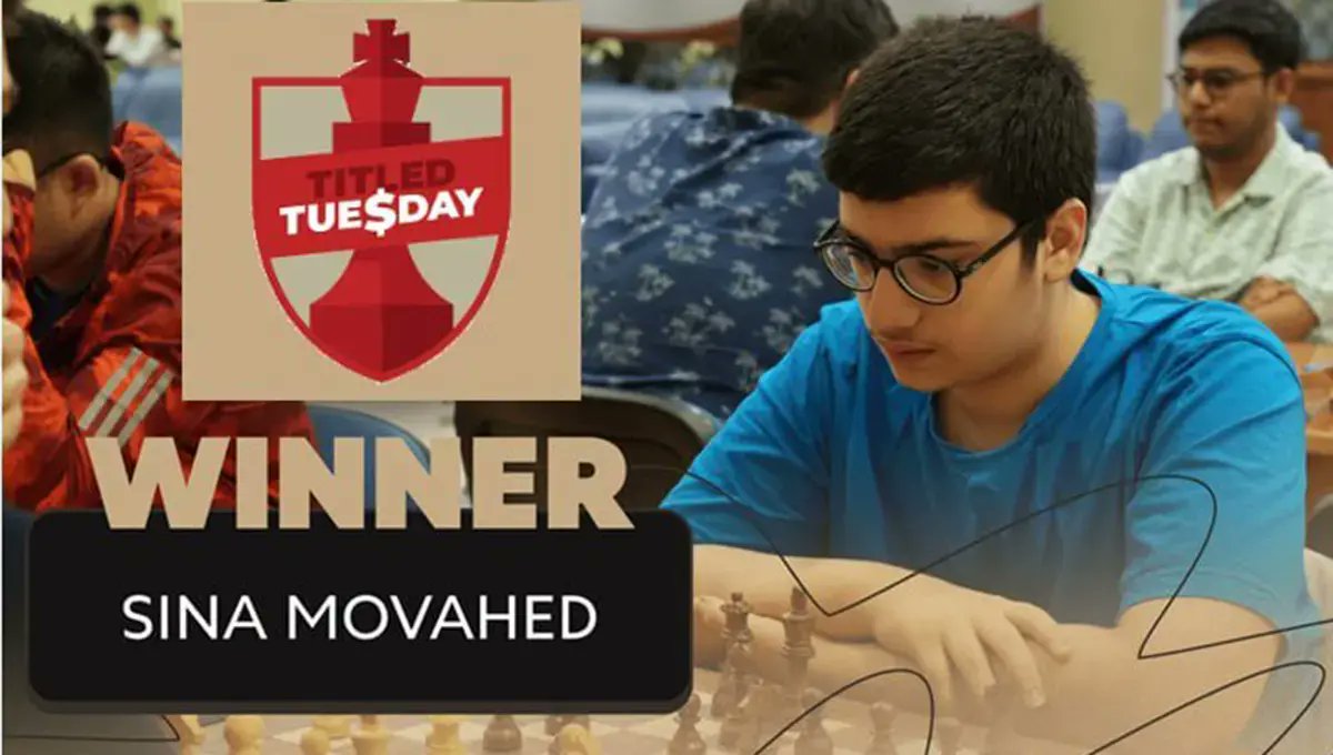 IRANinROMANIA's tweet image. ♟️🇮🇷 Sina Movahed, the 14-year-old chess prodigy from Khuzestan, stunned the world’s top players and won the #TitledTuesday online tournament! 🌟👑
Bravo, Sina! We’re proud of you and can’t wait to see what’s next! 🙌🧠
#SinaMovahed
#TitledTuesday
#IranianTalent
