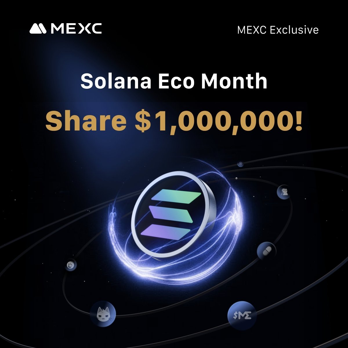 MEXC_Official's tweet image. MEXC x Solana Eco Month is LIVE - $1,000,000 prize pool for @solana fam!
‣ 0-fee $SOL trading
‣ Stake $SOL for 400% APR
‣ Solana Spinfest with $100,000 reward pool
‣ Trade to share 650 $SOL, 100,000 $USDT, and Solana eco tokens
👇 Join Now
mexc.com/events/solana-…