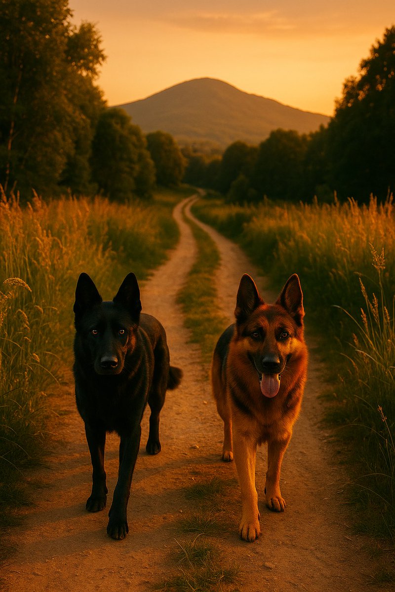 RavensNest1776's tweet image. Woke up from this nice dream at 4AM. Dreamed that Raven, Tank, and I were walking along an old dirt road.
It was summertime and the sun was just starting to go down, giving everything a warm glow.
Though it was summer, the air was somewhat chilly, indicating it was the last…