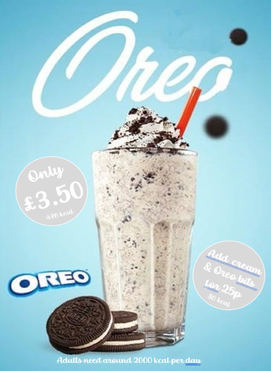 Available in The Studio this summer.

Have you tried our cool range of summer drinks yet? 
 
We've iced lattes, a range of fruit smoothies and our 
popular Oreo milkshake. 
Perfectly refreshing on these hot summer days. Pop in and give them a try