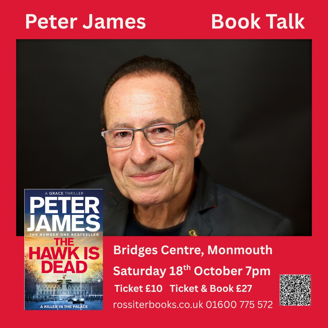 RossiterBooks's tweet image. Calling all Peter James fans -
The Hawk is Dead will be published in October and Peter is heading to #Monmouth to talk about it...
Tickets just gone on sale:
ticketsource.co.uk/rossiterbooks/…
@peterjamesuk @panmacmillan