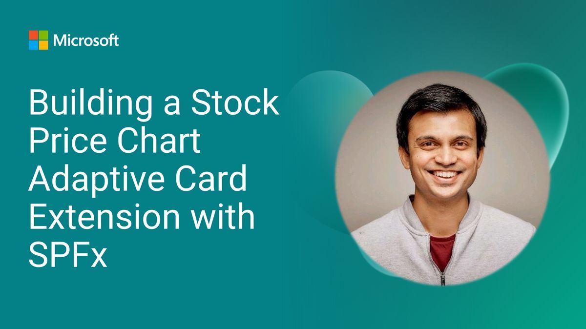 💡 Build a stock chart card for Viva Connections using SPFx 1.20 📈  

<a href="/anooptells/">Anoop</a> shows how to embed live Trading View widgets in ACEs using React quick views  

📺 youtu.be/VNfYlucQJdQ  

#Microsoft365Dev #SPFx #VivaConnections