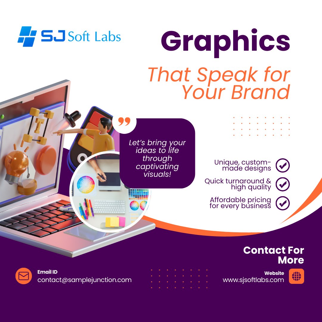 SJSoftLabs's tweet image. 🎯 First impressions count. Our expert graphic designers create impactful visuals—from logos and banners to social media creatives—that define your brand and captivate audiences.
🌐 sjsoftlabs.com

#SJSoftLabs #GraphicDesignCompany #CreativeGraphicDesign #BrandIdentity