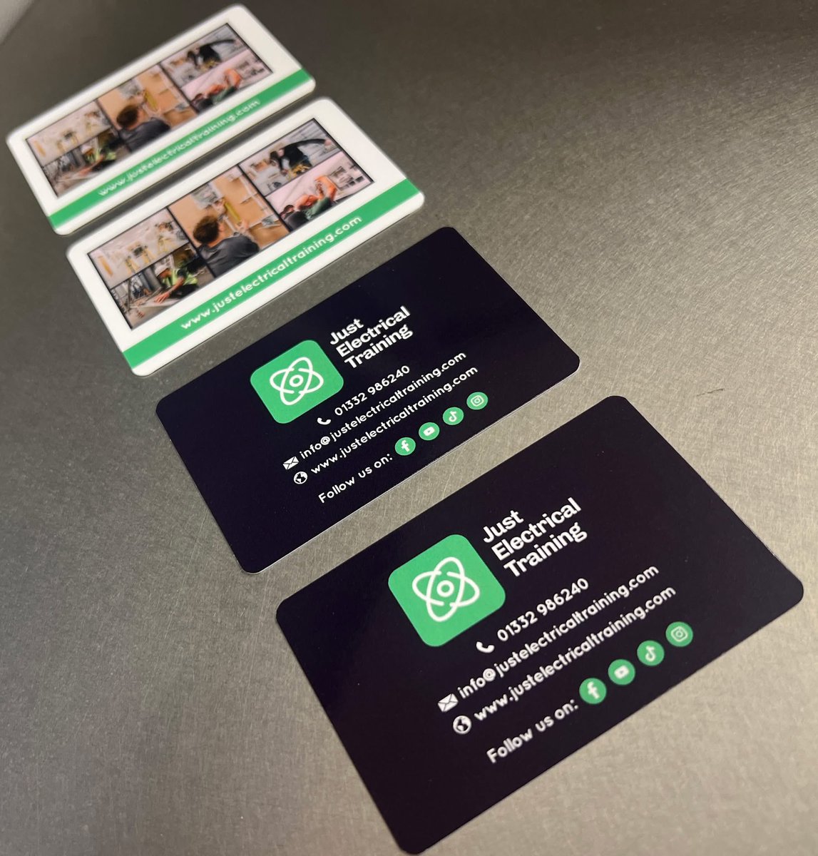 Happy Monday! 😎✌️

We're kicking the week off with some Business Cards which we have just finished off for a good repeat customer of ours, Just Electrical Training Ltd. based in Derby!

Get in touch with us to help with your print requirements.

Print Spin - 0115 837 6300