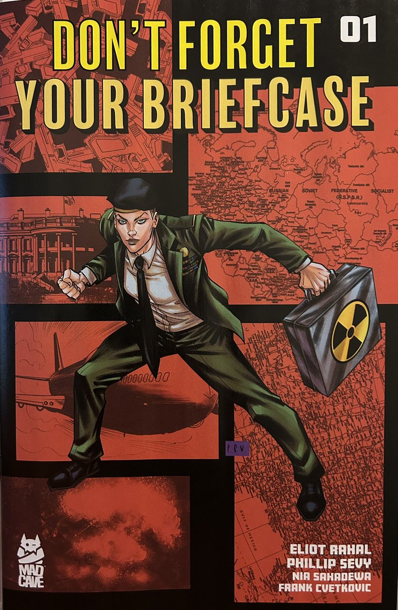 comicsmiz's tweet image. #DontForgetYourBriefcase #1 by Eliot Rahal & Phillip Sevy. You get the history of the Atomic Football, the briefcase that allows the US President access to fire nuclear weapons. Good setup with a twist ending. Story reminds me of the book, The Mouse That Roared. Recommend.