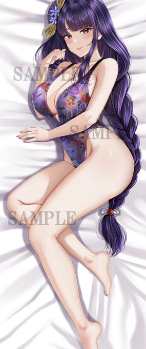 花柄水着影ちゃん💜抱き枕カバー② 