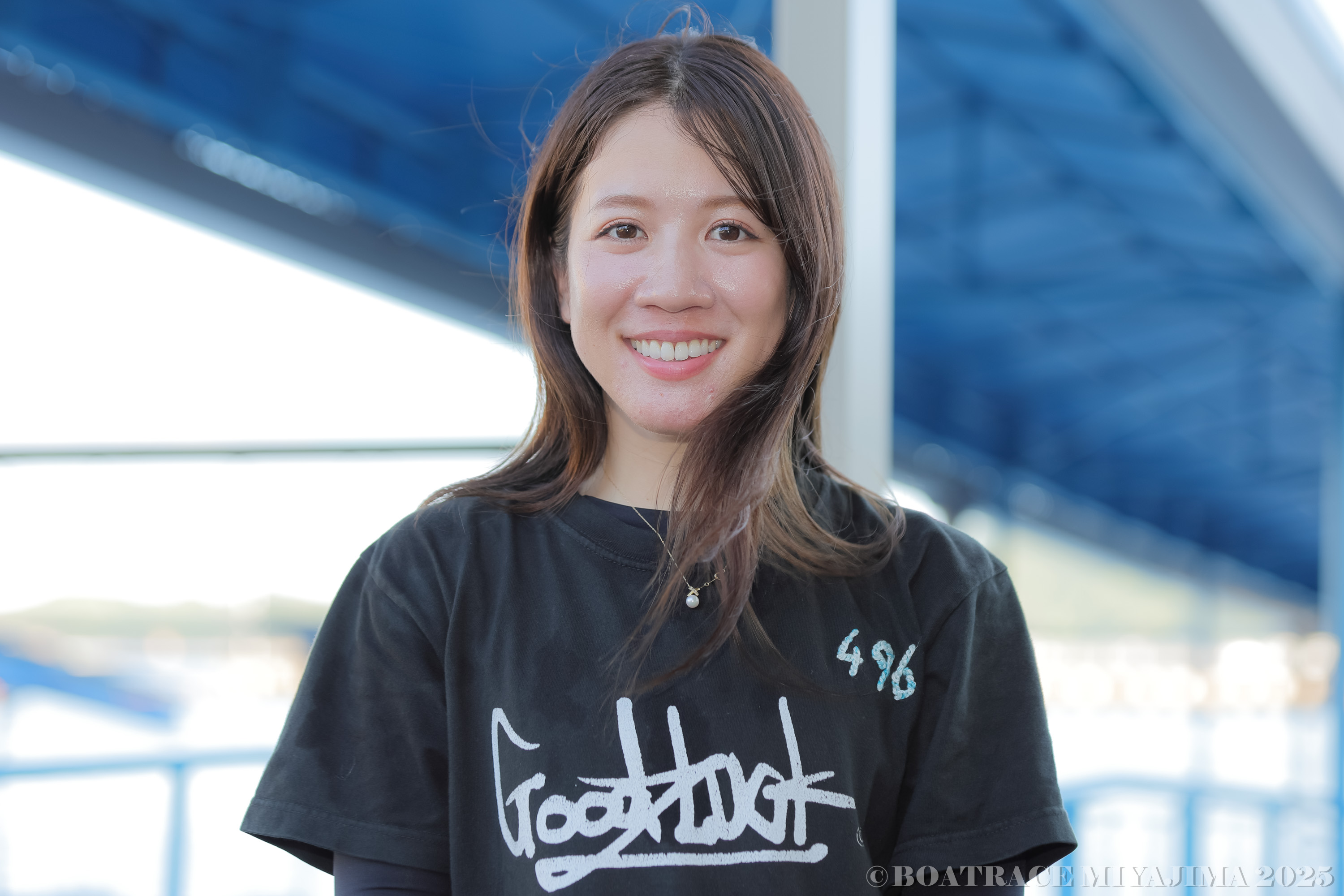 【競艇】【ボートレース】【實森美佑】【實森美祐】サイン入りTシャツ新品激レア1点 児島ボート・ヴィーナスS】實森美祐「すごく感動しています