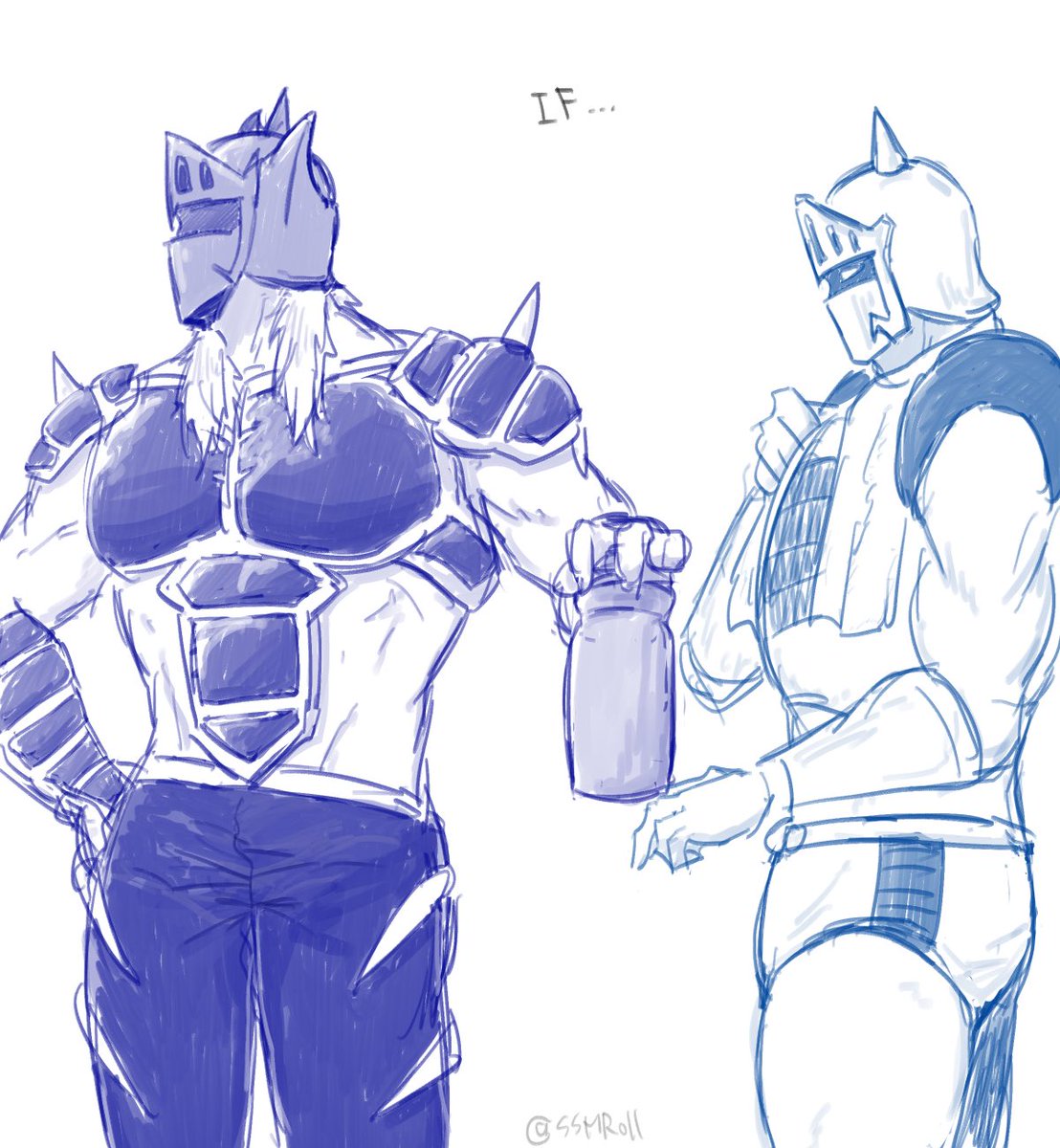 SSMRoll's tweet image. 落書きです