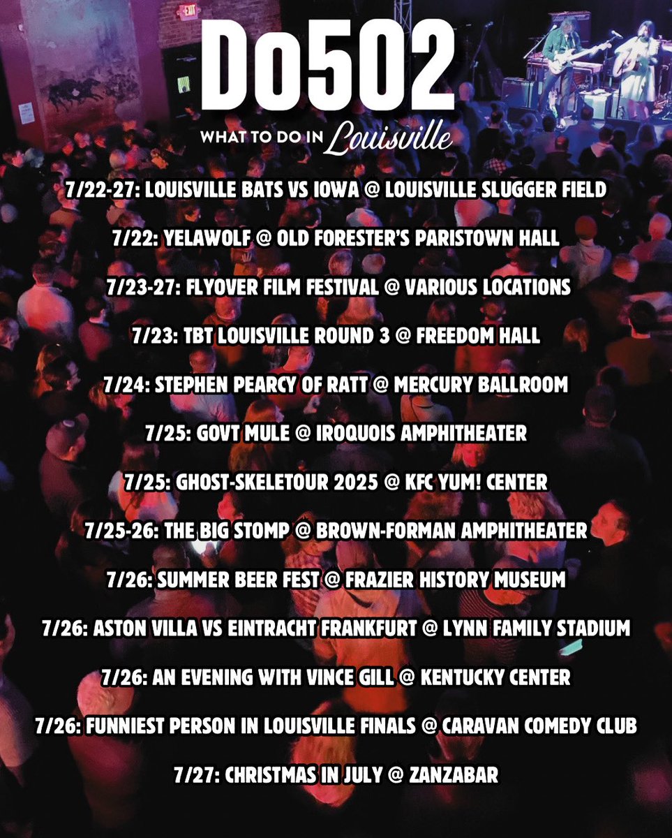 Do502's tweet image. What To Do in the 502
More this week at do502.com