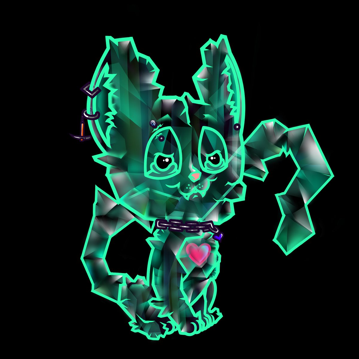 GMeowing
Happy Start of the week😻

Meet:

Emy💎⛏️

Emerald kitten.
This precious stone is related to royalty. Revealing truths &amp; deepening your connections with others.
Linked to heart chakra, bringing balance and harmony to our emotional state.

Coming soon…🖤🐈‍⬛