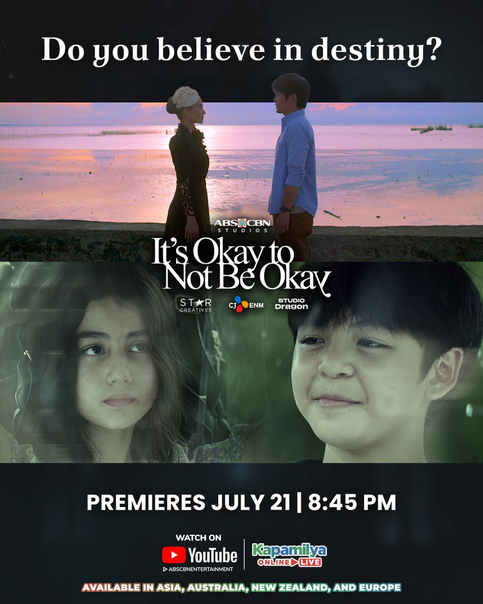 ABSCBN's tweet photo. Destiny finds Mia and Patrick! 👀✨

Abangan ang Filipino adaptation ng #ItsOkayToNotToBeOkay ngayong July 21, 8:45 PM sa #KapamilyaOnlineLive!

#ItsOkayToNotToBeOkayPH https://t.co/1mJxk6GcrL