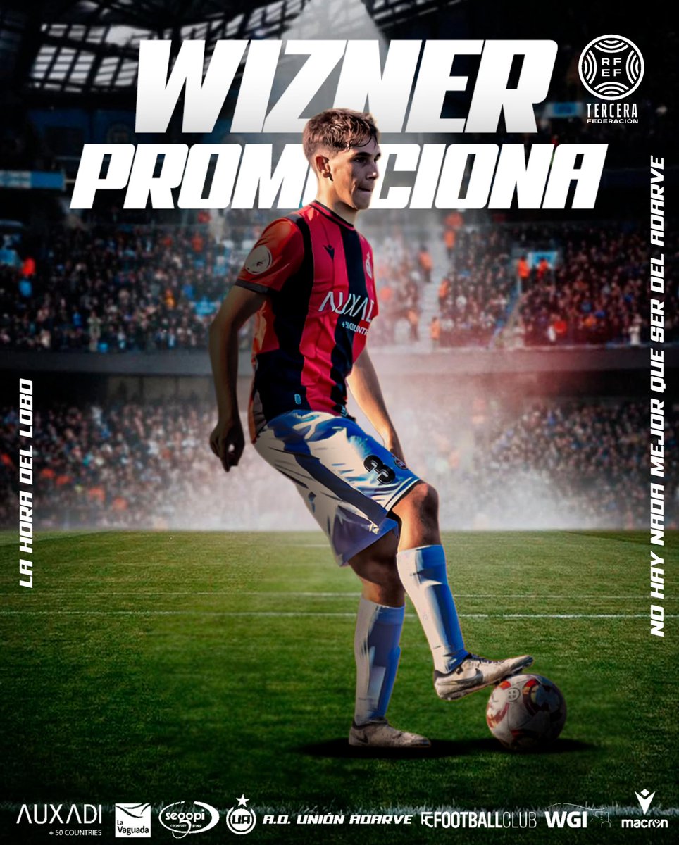 📝 𝐑𝐄𝐍𝐎𝐕𝐀𝐂𝐈𝐎𝐍𝐄𝐒 | ¡Promociona!

🏡 Wizner será jugador del primer equipo tras su gran año con el Juvenil A

🐺 ¡Club de cantera!