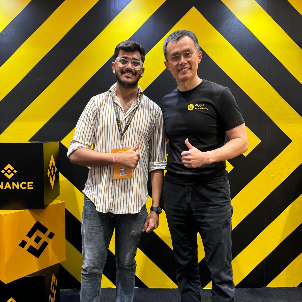 CryptoGarv's tweet image. Had the most inspiring discussion with @cz_binance  CZ, the founder of Binance. 🟡