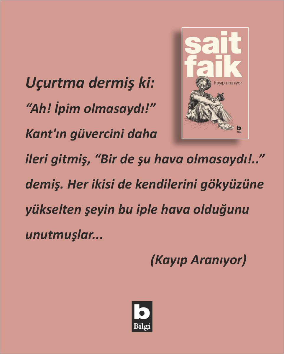 BilgiYayinevi's tweet image. 1970’lerde Sait Faik Külliyatı’nı yayımlayarak onun edebiyat dünyasında daha geniş kitlelere ulaşmasına katkı sağlamıştık.
Bugün, bu önemli külliyatı orijinal metinlerine sadık kalarak yeniden yayımlamaktan büyük mutluluk duyuyoruz.
Sait Faik’in eşsiz anlatımıyla tekrar…