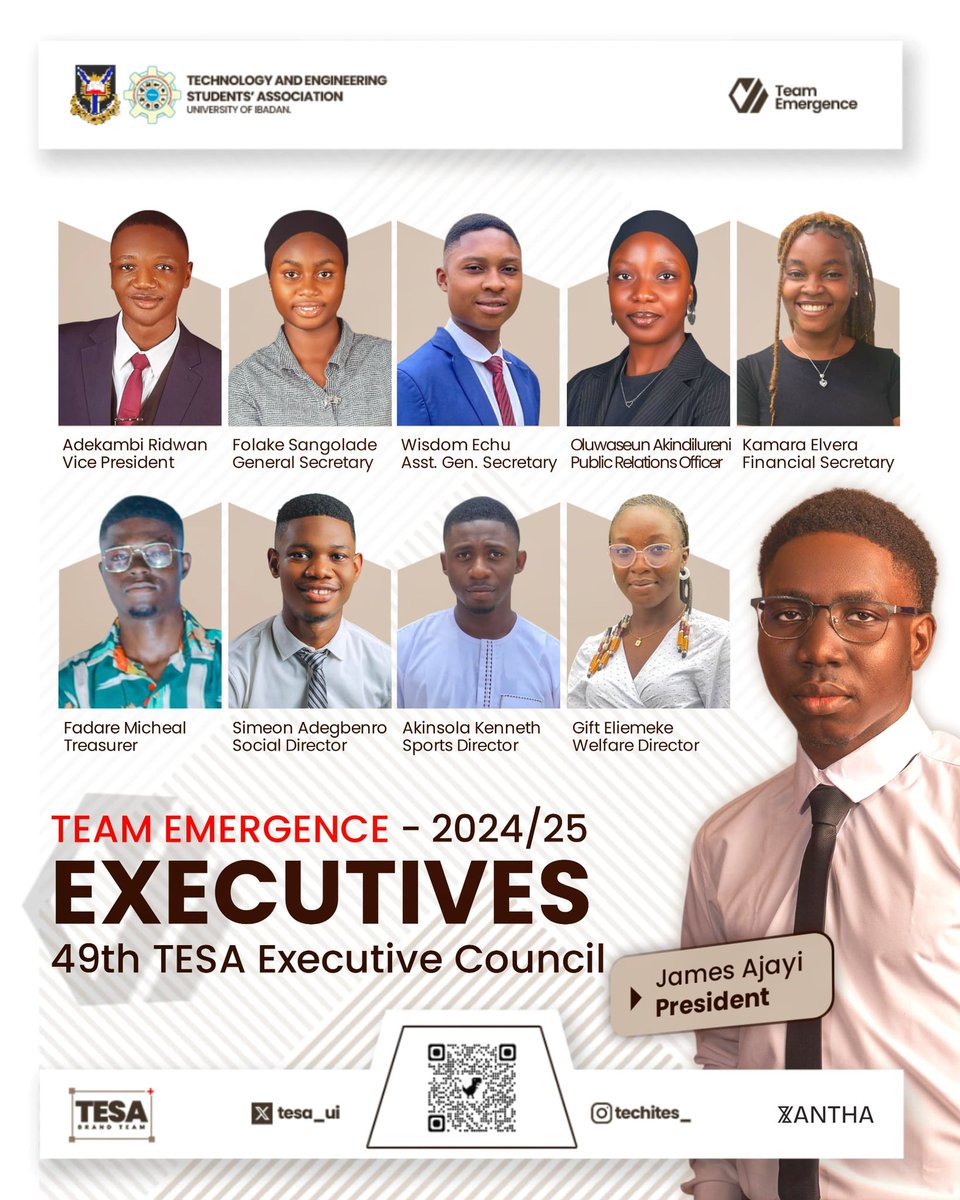 __iamsemaj_'s tweet image. For 100 days, we’ve served, we’ve built, and we’ve grown.
Meet the individuals behind it all, TEAM EMERGENCE, the 49th Executive Council of TESA.
This journey doesn’t end here. We remain committed to serving, leading, and delivering even more.