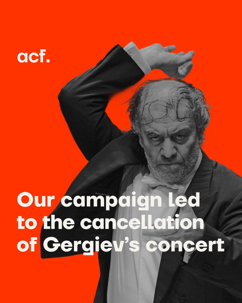 ACF_int's tweet image. We did it! ✊
Gergiev's concert in Italy has been cancelled!