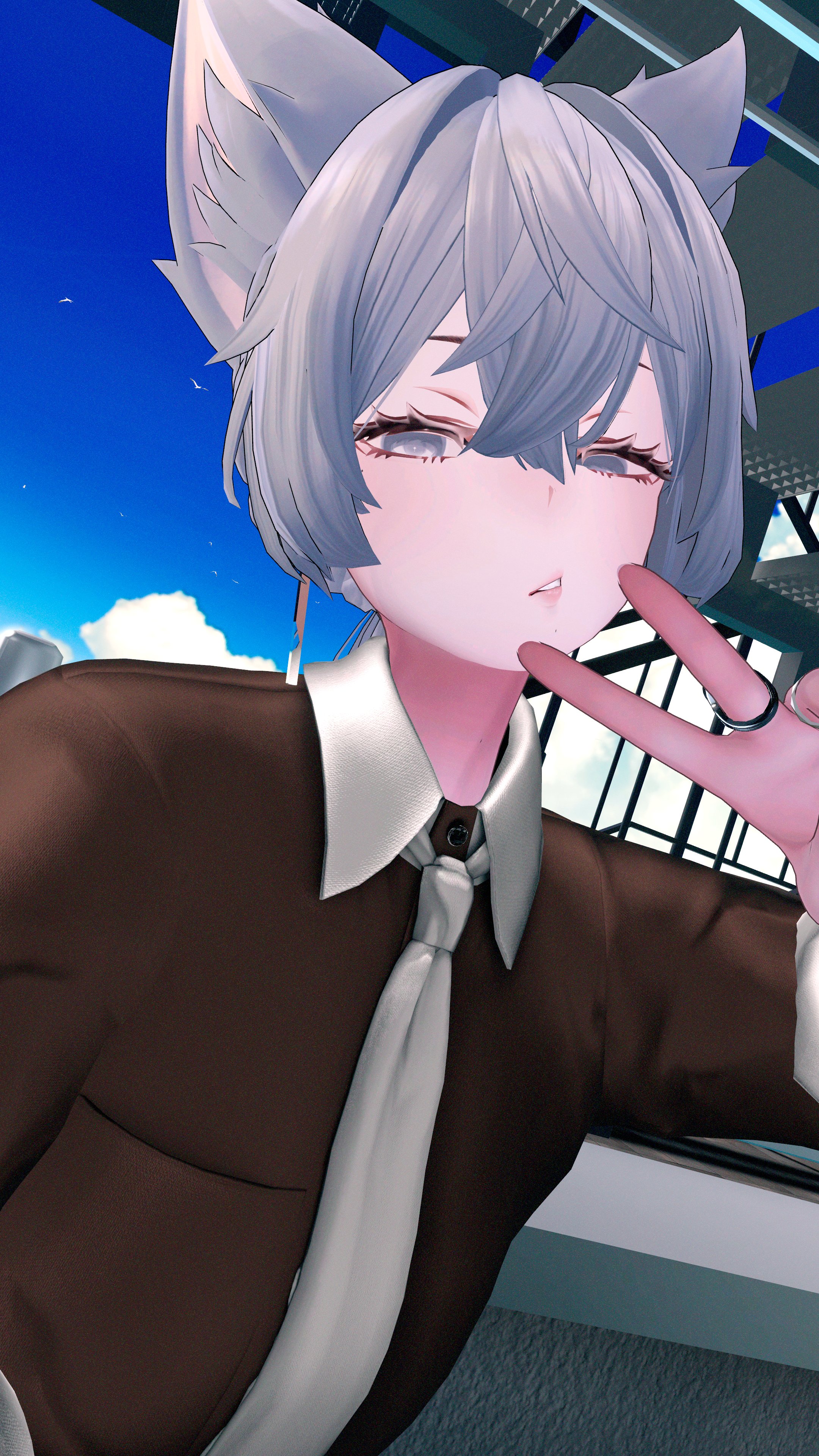こうのすけが編んだルチルクオーツ！すっとできたよ！なんかすごいかも！ 外野から覗いて見てる時にスイッチくんが扇風機してくれてたの