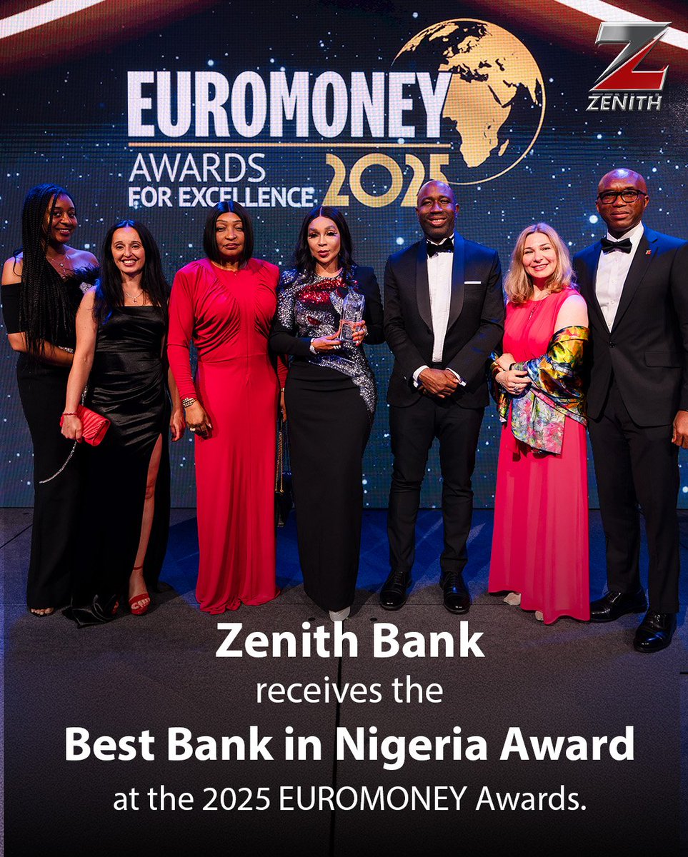 Bisola_bee1's tweet image. WORLD-CLASS banking in Nigeria = Zenith Bank!
"Nigeria's Best Bank 2025" by Euromoney UK. Trust, reliability & banking that WORKS for real people! #ZenithBankOfTheYear2025