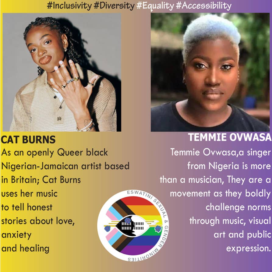 Queer artists don't just add to the art world; they transform it. They challenge, innovate, and bring essential perspectives that enrich our cultural landscape.
#InclusivityDiversityEqualityAccessibility 
#registeresgm🏳️‍🌈🏳️‍⚧️🇸🇿 
#aware 
#Voicesofchange