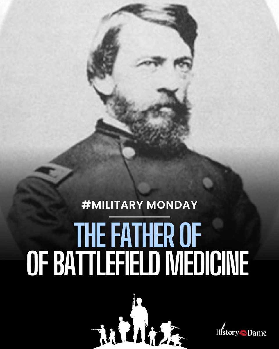 history_dame's tweet image. During the chaos of the Civil War, one man revolutionized military medicine: Dr. Jonathan Letterman.
Letterman followed his father, who was a surgeon. Leading up to the Civil War Letterman was exposed to more severe and emergency medicine than most doctors of his time. He served…