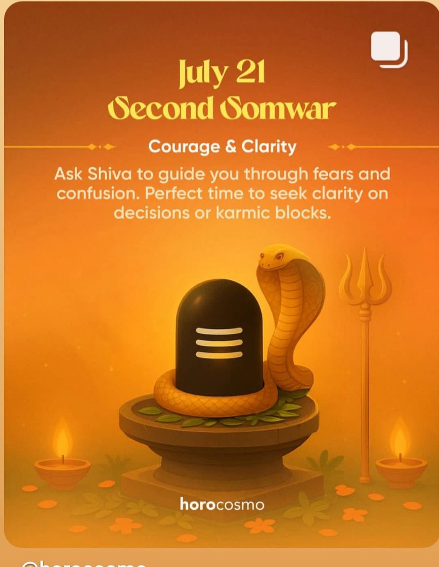 सावन की दूसरी सोमवार की हार्दिक शुभकामनाएं 🙏 

#SavanSomwar #2ndmonday #savan #सावन_सोमवार