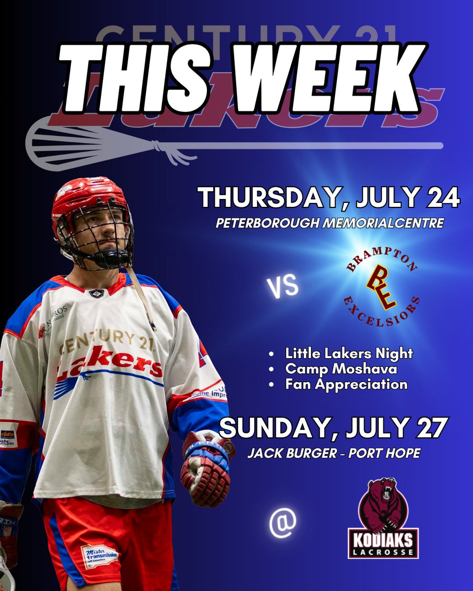 Down to 2 games left in the regular season with 2nd place still on the line!

We kick it off Thursday against Brampton on Fan Appreciation Night.

Then on the road in Port Hope on Sunday to finish against Cobourg.

🎟️ tickets.memorialcentre.ca