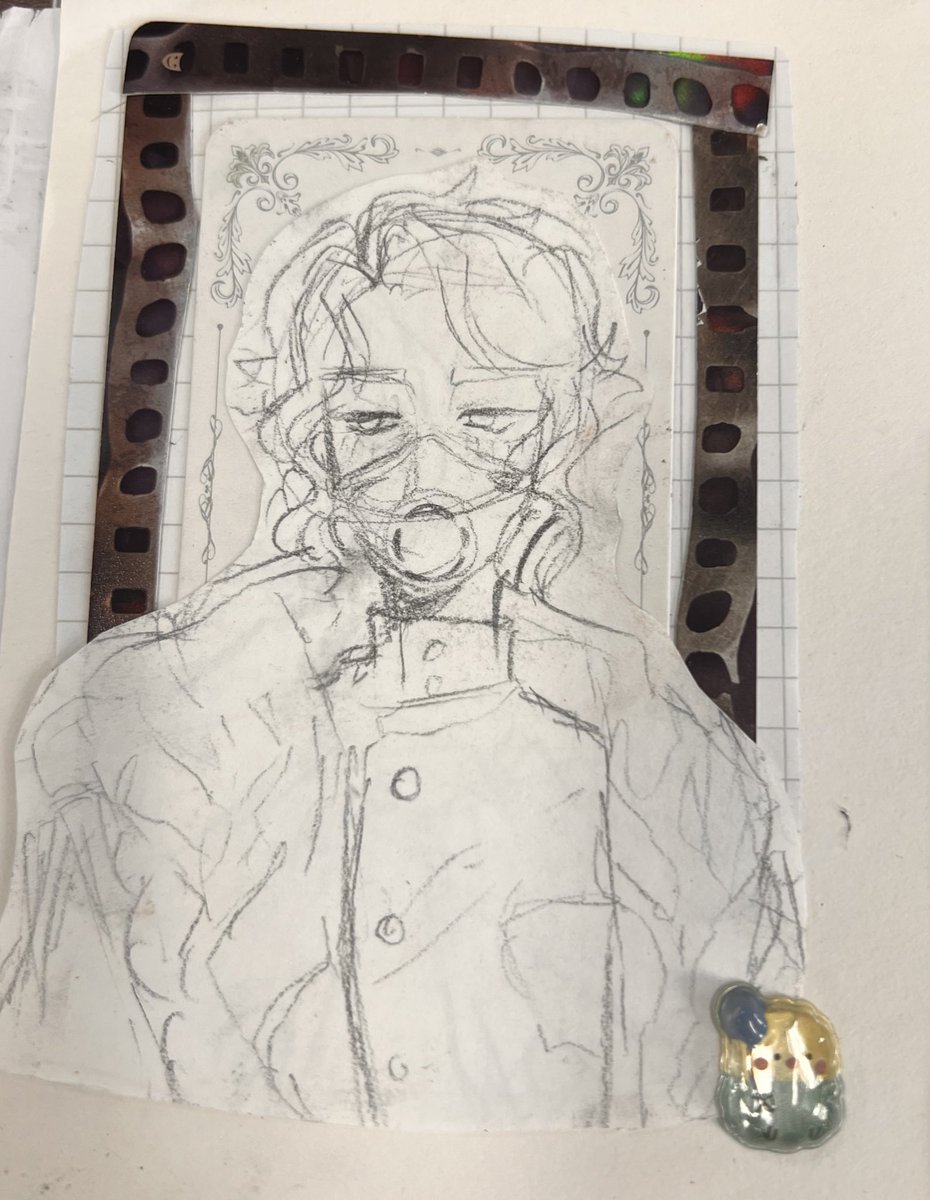 kakokide's tweet image. Some more sketches from my process diary for school… ahhhh I graduate in 66 days 😣😣
