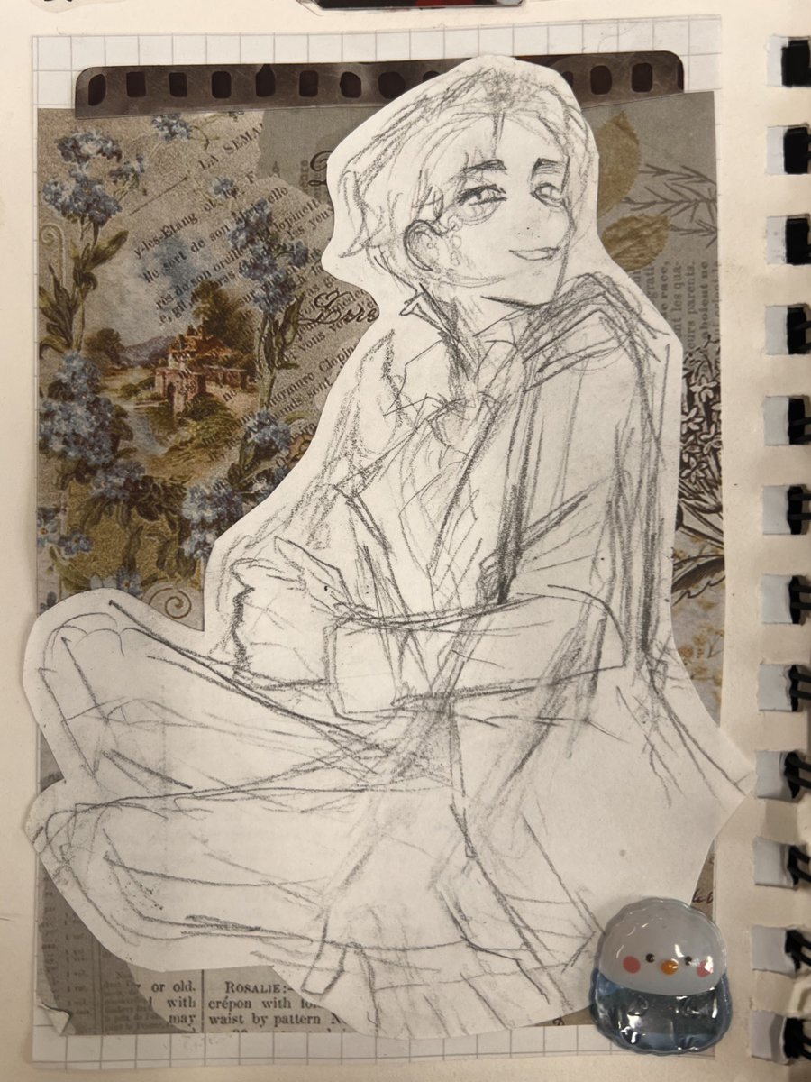 kakokide's tweet image. Some more sketches from my process diary for school… ahhhh I graduate in 66 days 😣😣