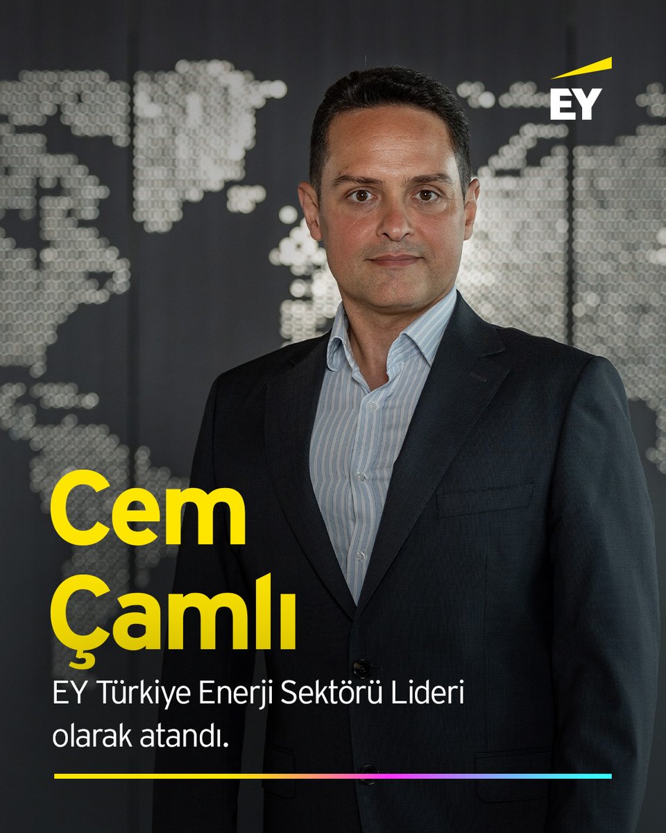 Cem Çamlı, EY Türkiye Enerji Sektörü Lideri olarak atandı.

Kendisini tebrik ediyor, yeni görevinde başarılarının devamını diliyoruz! ⚡

ow.ly/1Y2T50WrM3q

#EYTürkiye #Enerji #ShapeTheFutureWithConfidence