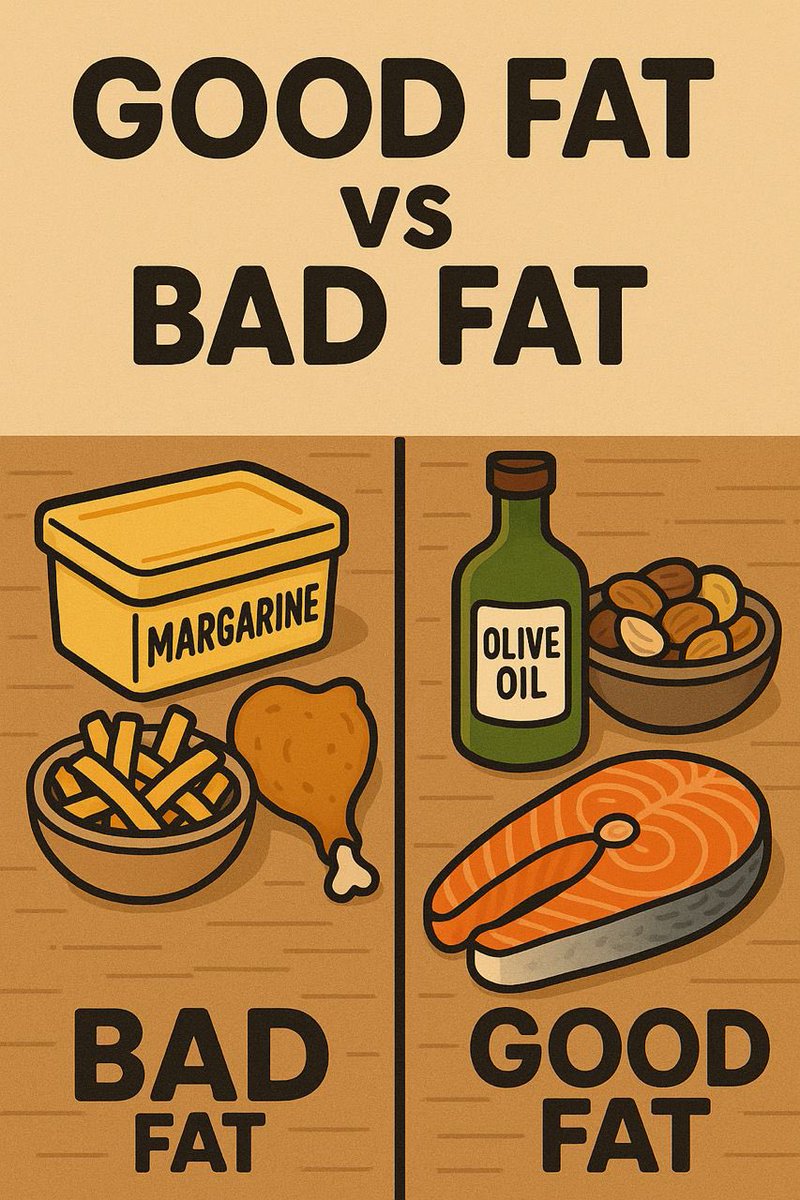 FaithMaureenn's tweet image. The Truth About Fat
Fat isn’t the enemy.
Healthy fats (avocado, olive oil, nuts, seeds, fatty fish) boost brain health, hormones & skin glow.
Fear processed food, not fat. 🥑