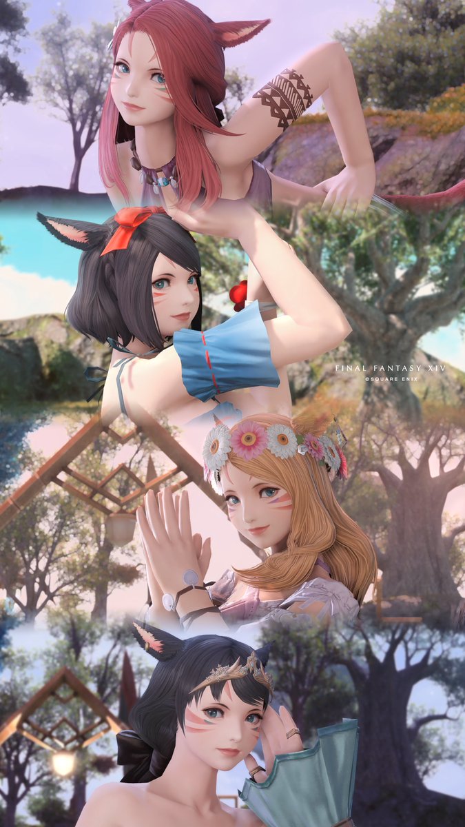 piqffxiv's tweet image. 真夏のプリンセス🌺
#FF14