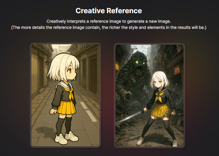 GameAIfy's tweet photo. Want to remix your images with AI?
Try GameAIfy’s Creative Reference:
upload your pic → our AI reimagines colors, shapes, & styles → fresh, unique variations in seconds.
Try it now at https://t.co/1fw34zj86H 🚀
#GameAIfy #AIArt #GameDev #GenAI #AnchorNode https://t.co/PzWDVUB2g5