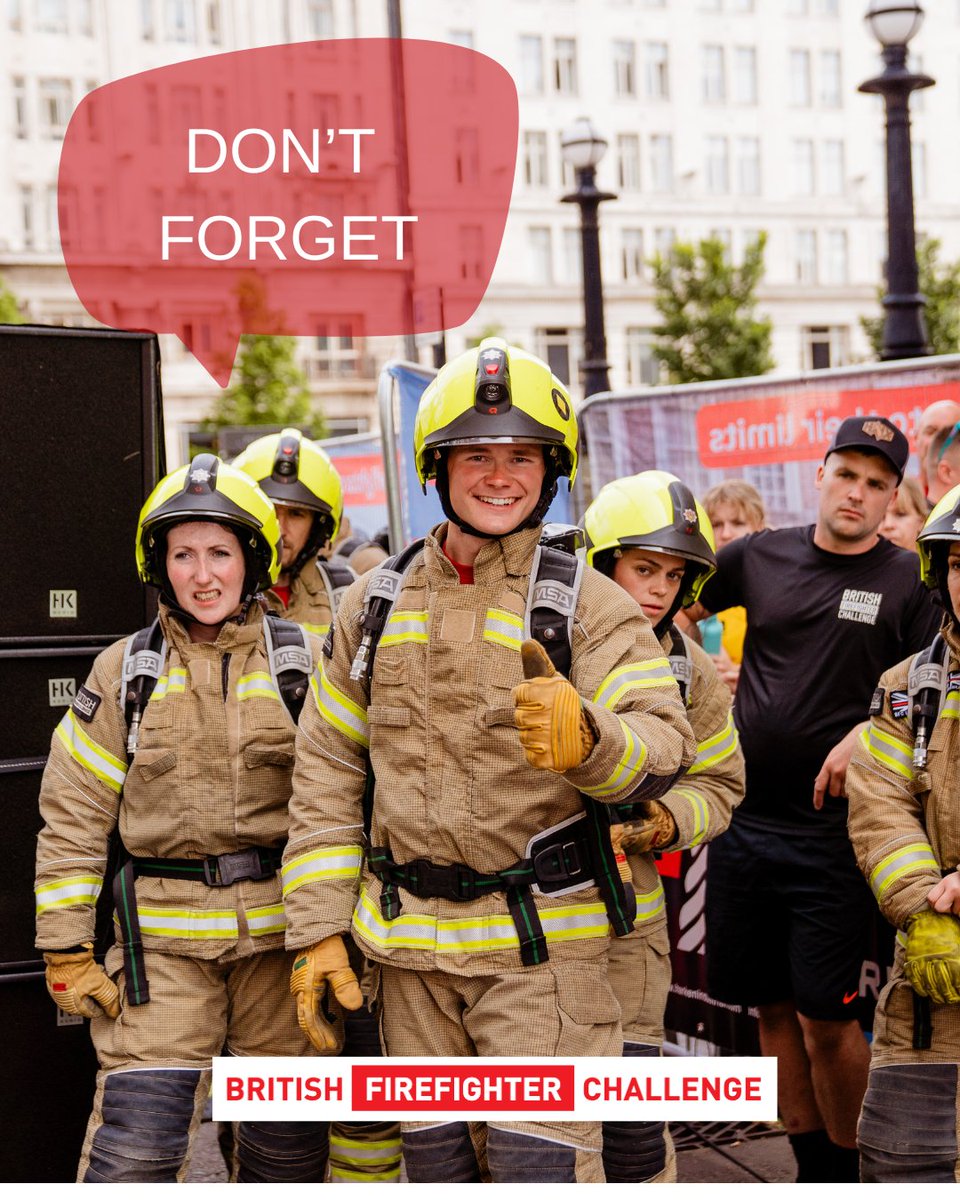 DO NOT forget your ID cards at registration. You need to be there at 8am Saturday and Sunday!

#BFC #WATFORD2025 #IDcards #Britishfirefighterchallenge