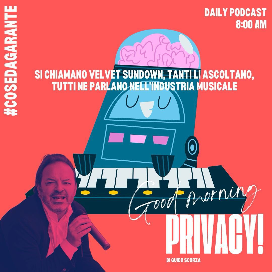 cosedagarante | C’è un gruppo la cui musica è stata ascoltata quasi 1,5 milioni di volte su Spotify nell’ultimo mese e, però, loro non esistono, almeno non nel senso tradizionale del termine. Sono i protagonisti dell’episodio di oggi di #goodmorningprivacy! 

Ascolta il #podcast: