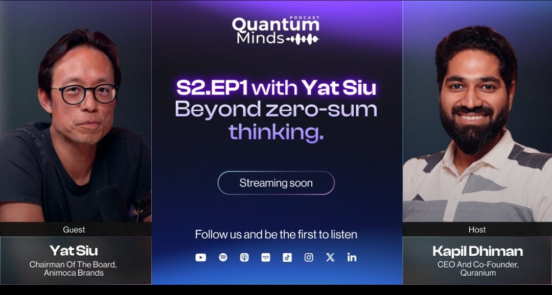 In real life, we call people who take everything "psychopaths." So why do we celebrate it in business?
A mind-blowing perspective from 
@YatSiu of 
<a href="/animocabrands/">Animoca Brands</a> with CEO of <a href="/quranium_org/">Quranium</a> 
 on why the "winner-takes-all" model is broken. Find them on <a href="/Galxe/">Galxe</a>  starboard
