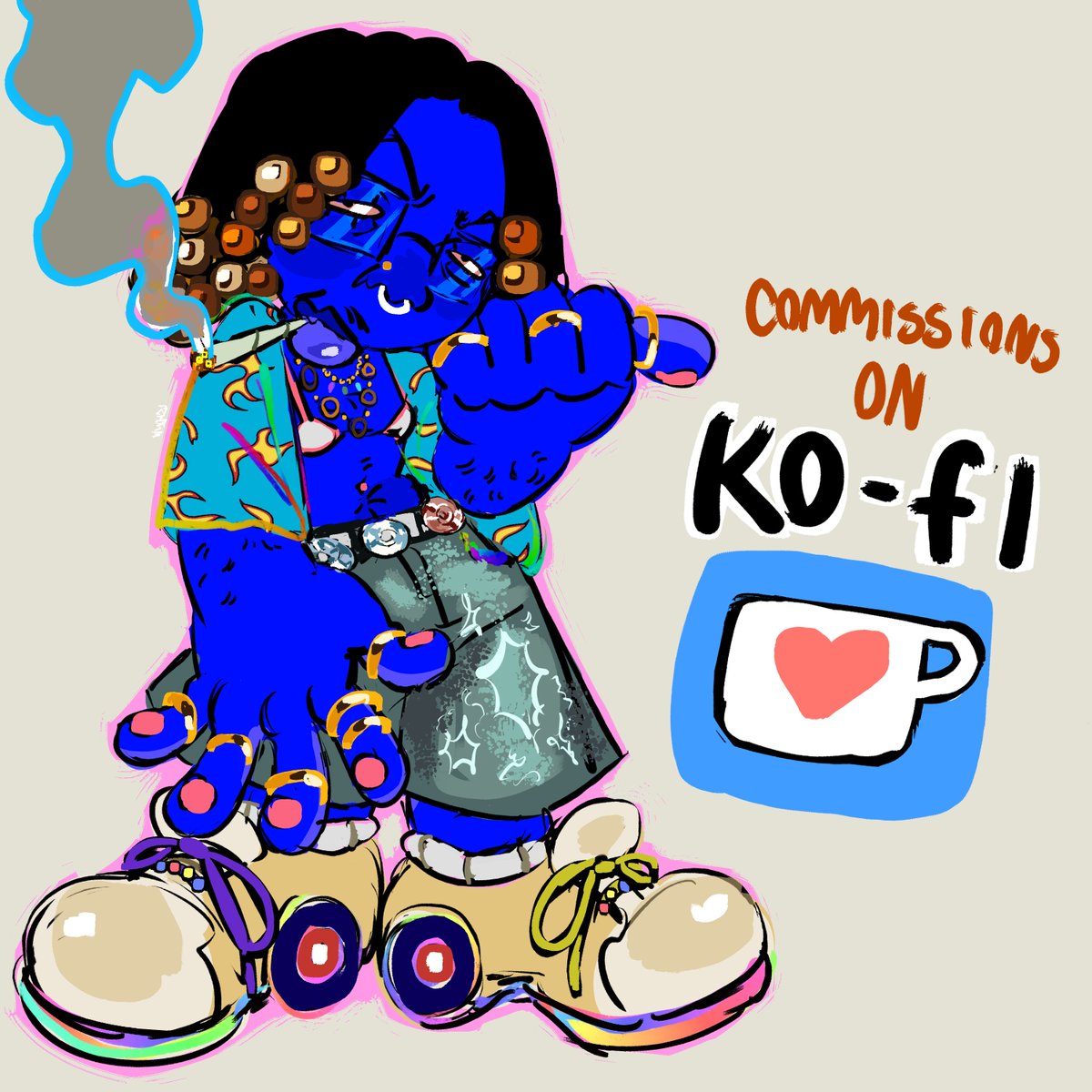 wug4zi_'s tweet image. ★★★
I've moved my commissions to ko-fi so go give those a look. Any support is highly appreciated! 🙇🏾
↳ ko-fi.com/wug4zi