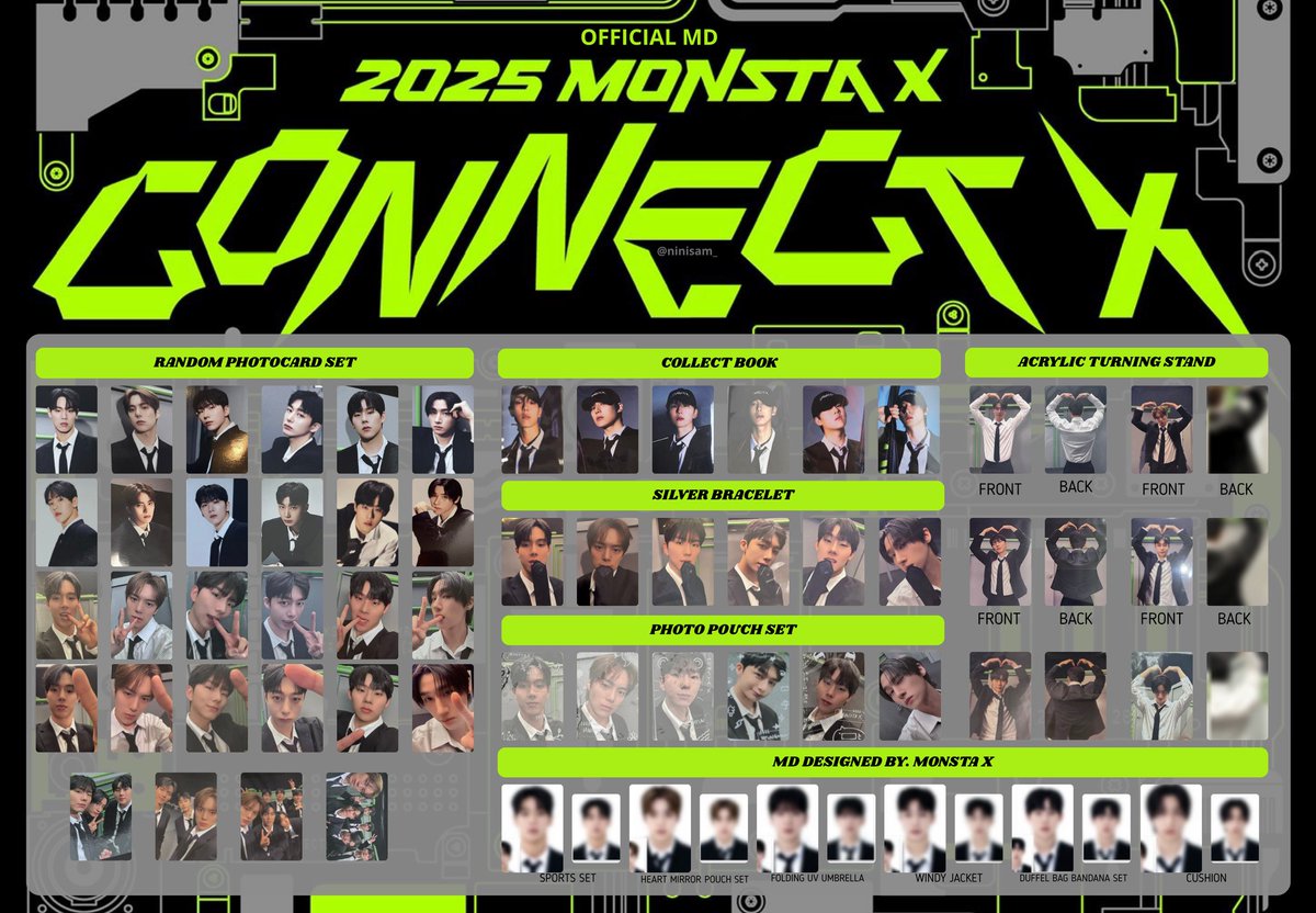 💚 MONSTA X 몬스타엑스 [CONNECT X ♾] OFFICIAL MD 💚 PHOTOCARD